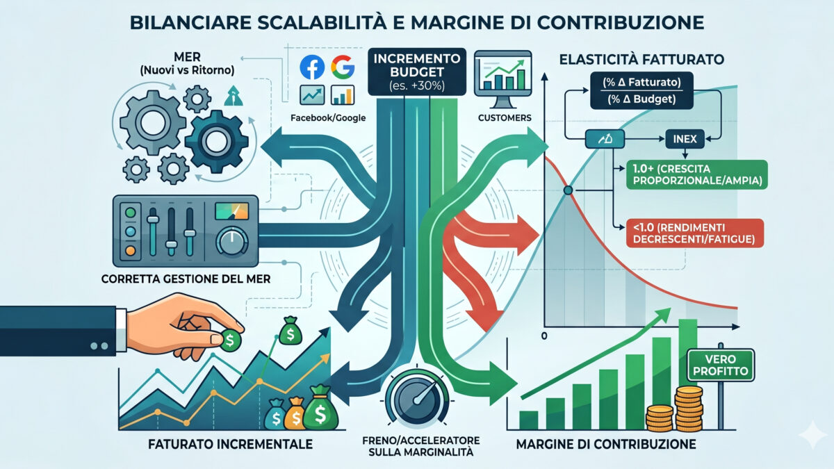 Scalare il Budget ecommerce? Ti manca un KPI : l’Elasticità del Fatturato